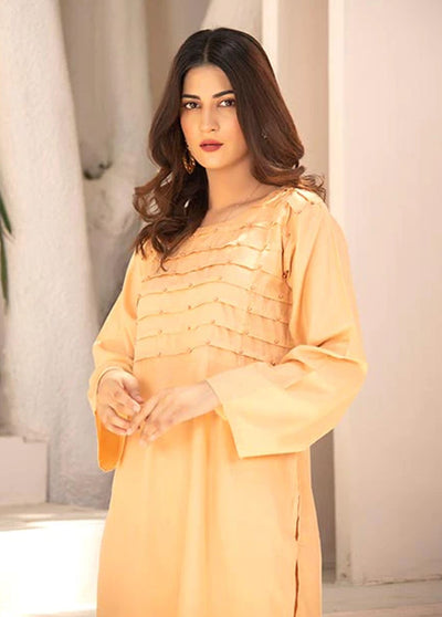 Nazmina Pret Casual Cotton 3 Piece Suit NZ23M Peach Blossom (KP-252)