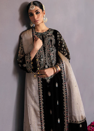 Makhmal By Emaan Adeel Unstitched Velvet Edition 2023 MK-08 Aqs