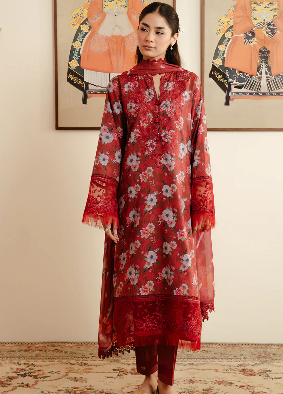 Malina By Afrozeh Unstitched Lawn Collection 2024 Vol-3 Karis