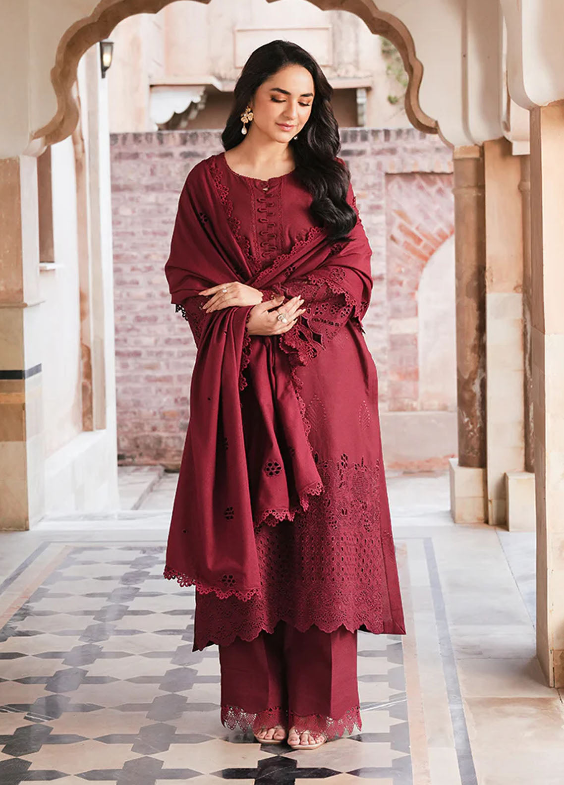 Manara Unstitched Vintage Karandi Fall Collection 2024 MVK-05 Gulaal