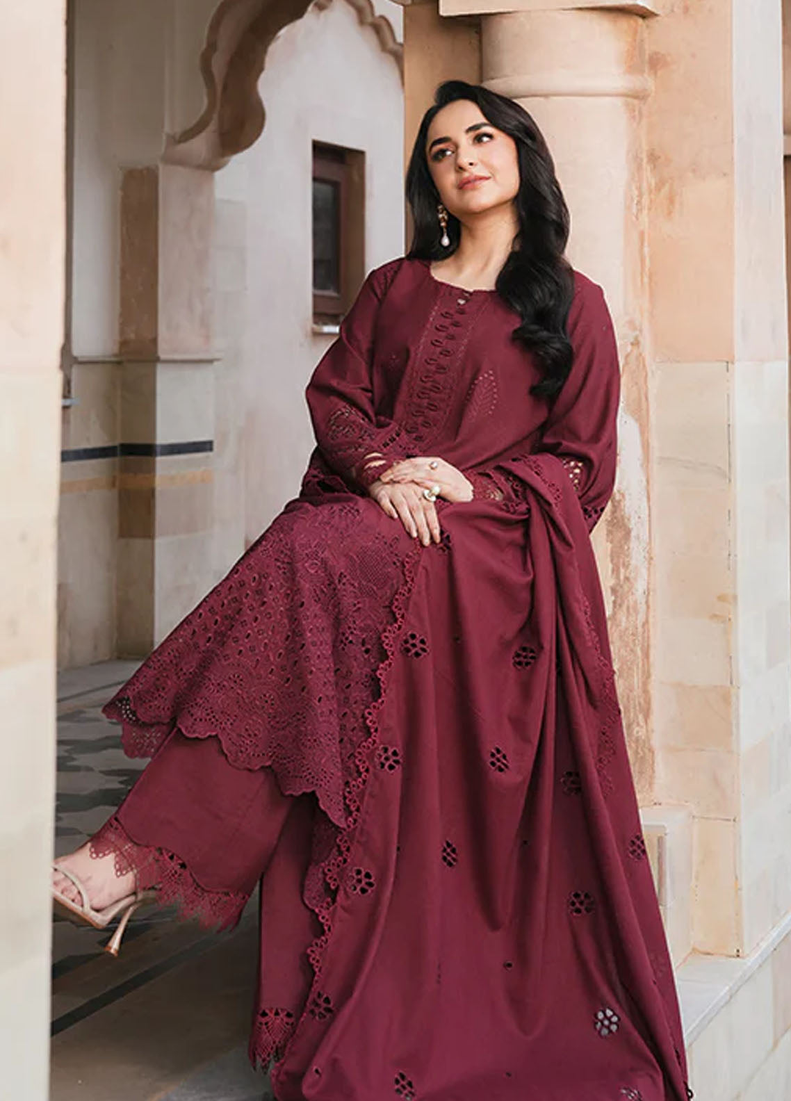 Manara Unstitched Vintage Karandi Fall Collection 2024 MVK-05 Gulaal