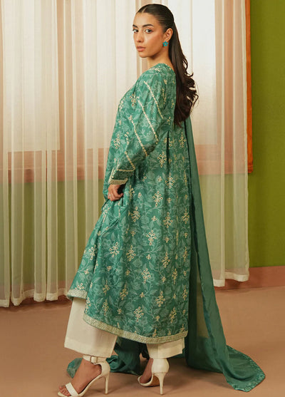 Mannat Clothing Pret Embroidered Lawn 3 Piece Suit Serenity