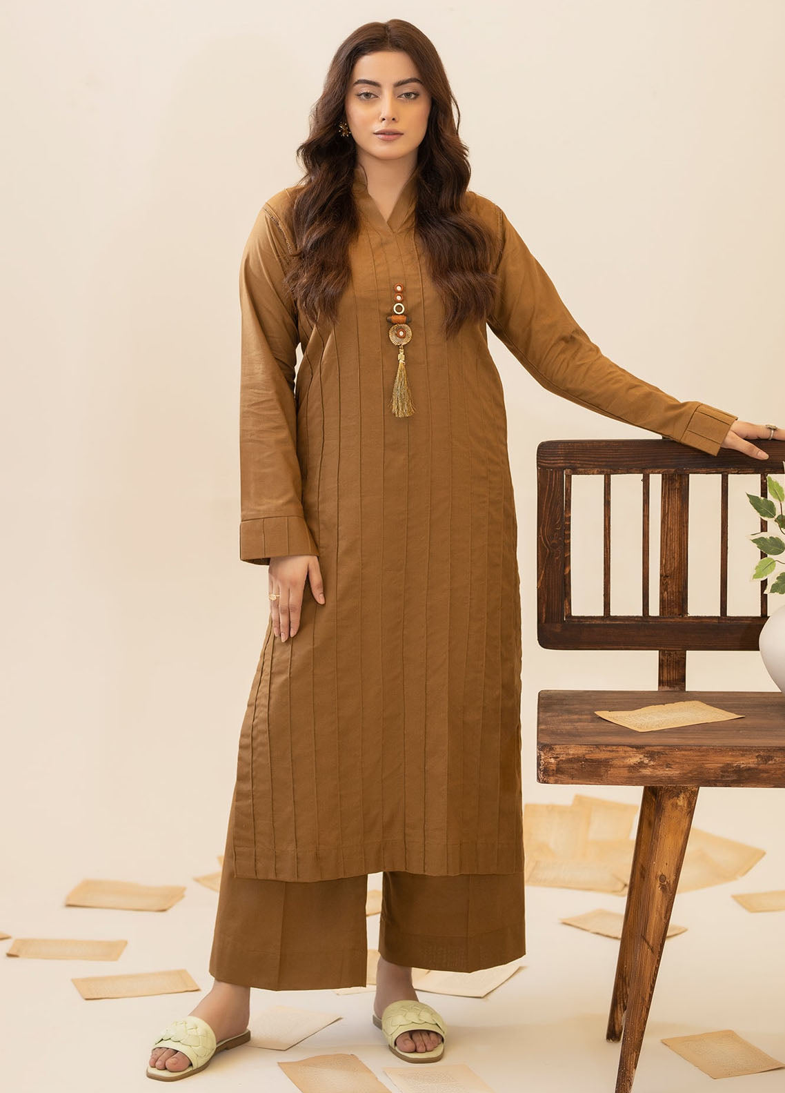 Mannat Clothing Pret Printed Light Khaddar 2 Piece Suit Aria