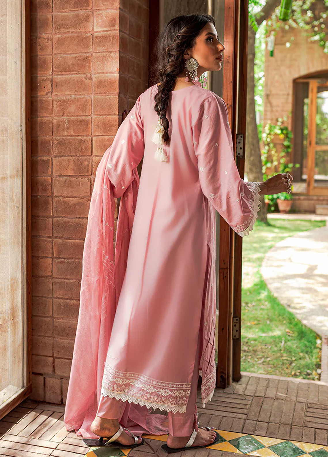 Mannat Pret Embroidered Cotton 3 Piece Suit Masoori