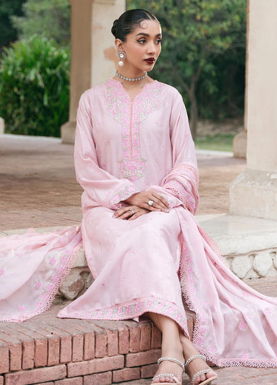 Mannat Pret Embroidered Raw Silk 3 Piece Suit Luna