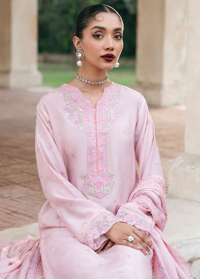 Mannat Pret Embroidered Raw Silk 3 Piece Suit Luna