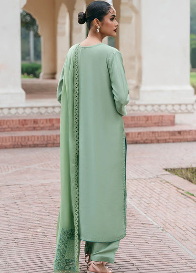 Mannat Pret Embroidered Raw Silk 3 Piece Suit Sovana