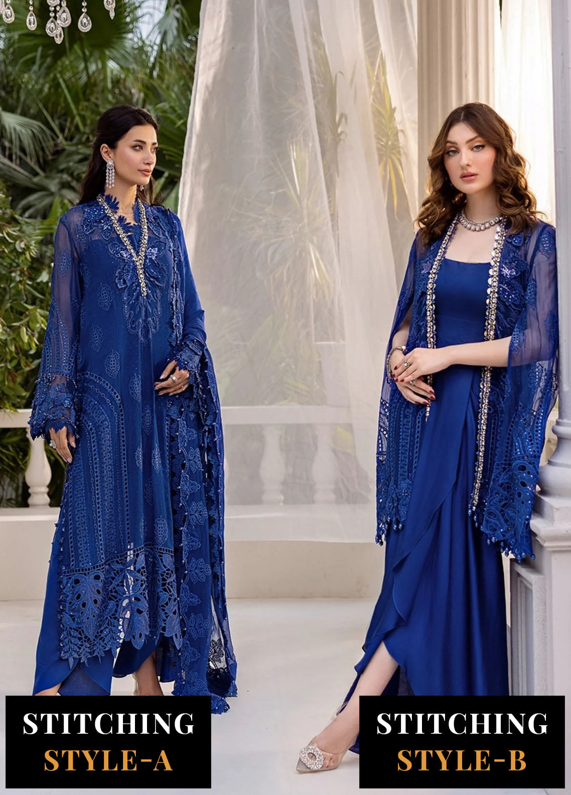 Maria B Embroidered Chiffon Suits Unstitched 3 Piece MB25CU D-03