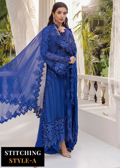 Maria B Embroidered Chiffon Suits Unstitched 3 Piece MB25CU D-03