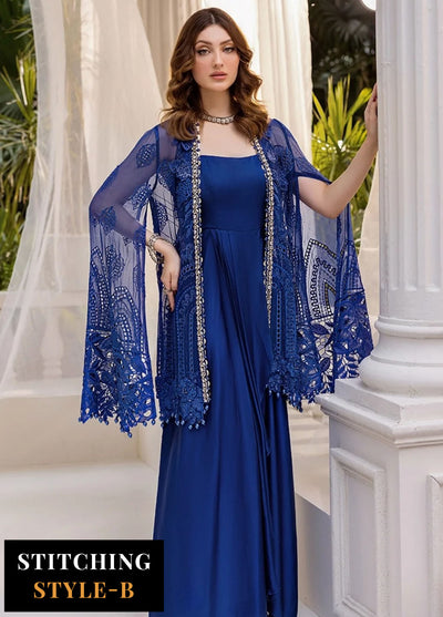 Maria B Embroidered Chiffon Suits Unstitched 3 Piece MB25CU D-03
