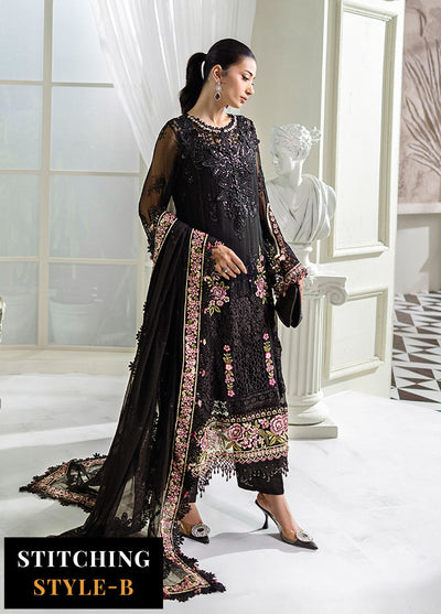 Maria B Embroidered Chiffon Suits Unstitched 3 Piece MB25CU D-04