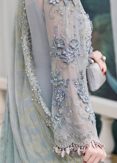 Maria B Embroidered Chiffon Suits Unstitched 3 Piece MB25CU D-08
