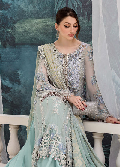 Maria B Embroidered Chiffon Suits Unstitched 3 Piece MB25CU D-08