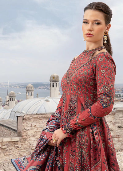 Maria B Embroidered Suit Unstitched 3 Piece MB2424PF 2B - Fall Collection