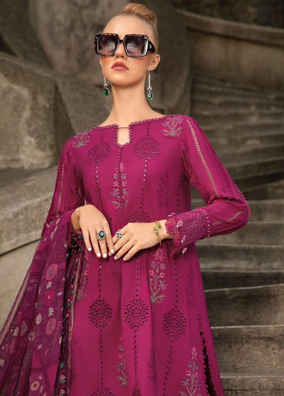 Maria B Embroidered Suit Unstitched 3 Piece MB2424PF 3B - Fall Collection