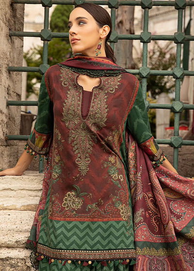 Maria B Embroidered Suit Unstitched 3 Piece MB2424PF 5B - Fall Collection