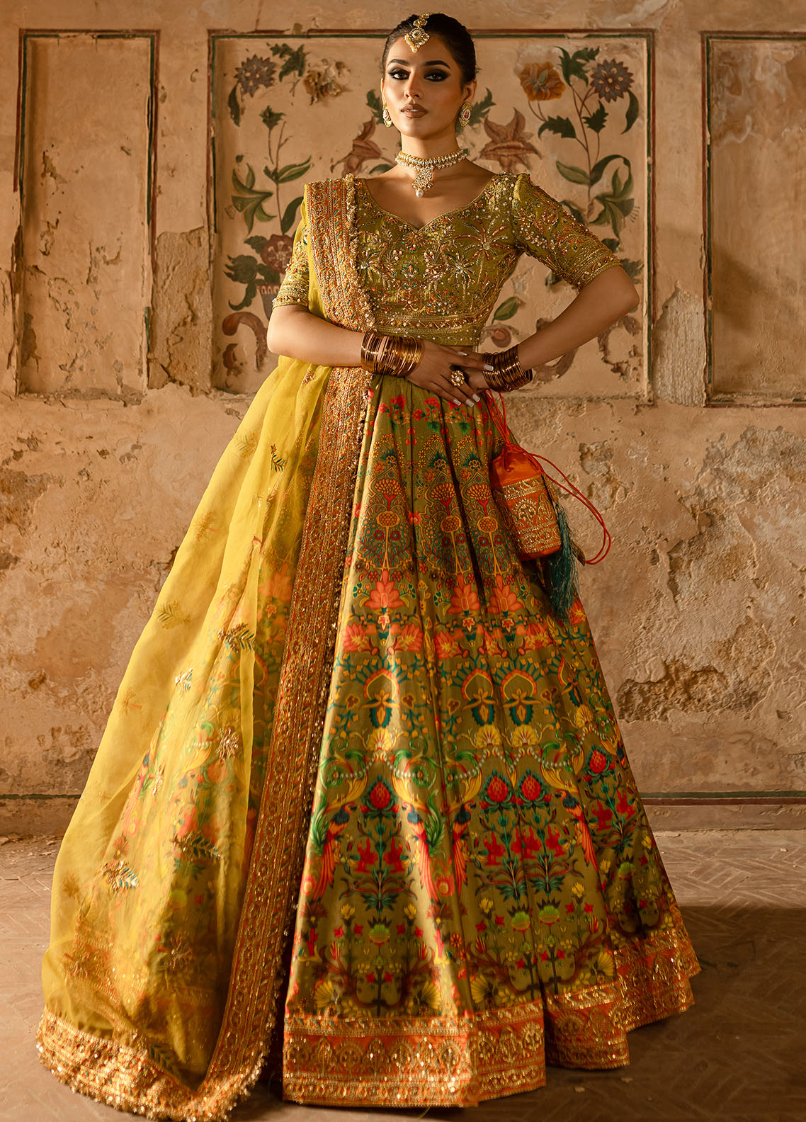 Maria Osama Khan Pret Embroidered 3 Piece Suit Ishmal