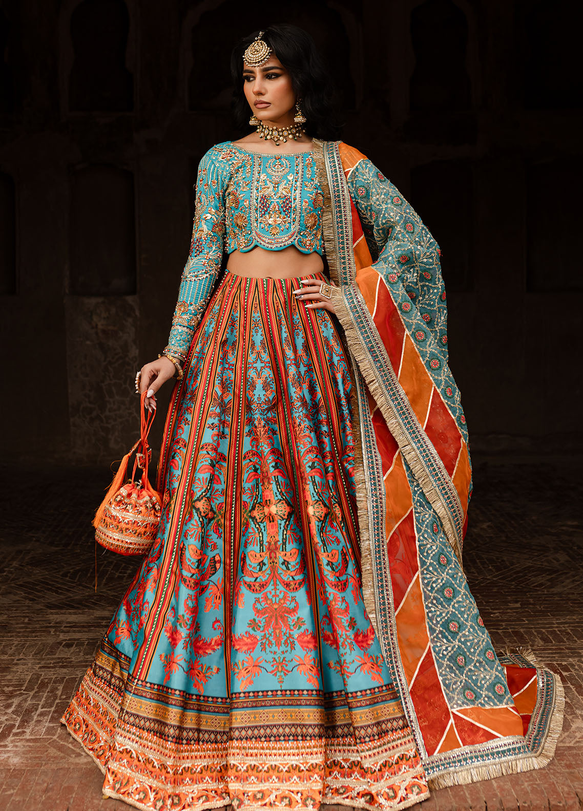 Maria Osama Khan Pret Embroidered 3 Piece Suit Liyana