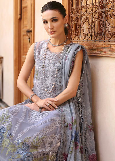 Maria B Embroidered Suits Unstitched 3 Piece MB25VL D-9B