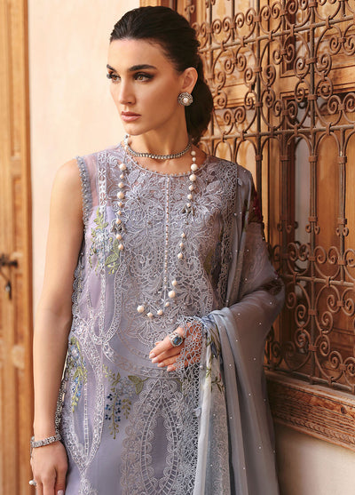 Maria B Embroidered Suits Unstitched 3 Piece MB25VL D-9B