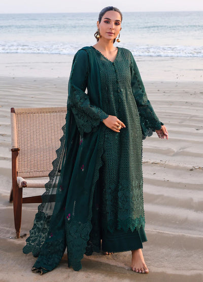 Marine by Faiza Faisal Embroidered Lawn Suit Unstitched 3 Piece FFX25LL Sophia