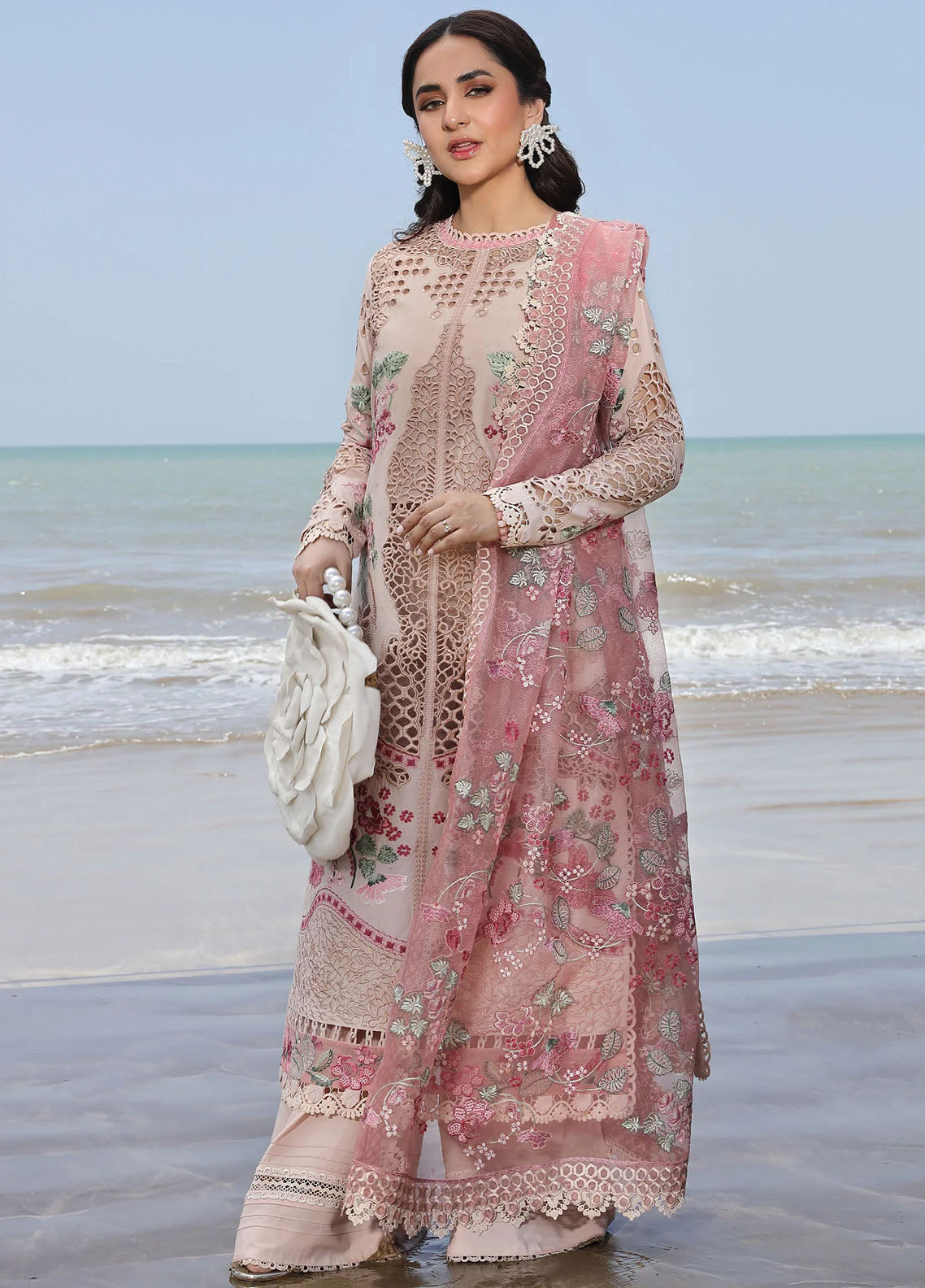 Maryam Hussain Unstitched Luxury Lawn Collection 2024 D-03 Maya