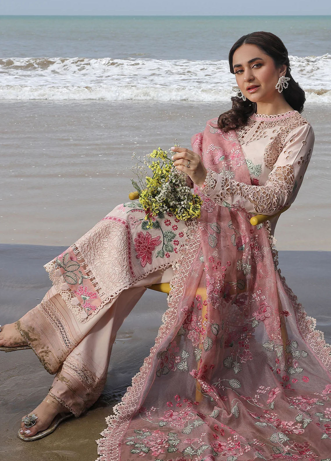 Maryam Hussain Unstitched Luxury Lawn Collection 2024 D-03 Maya