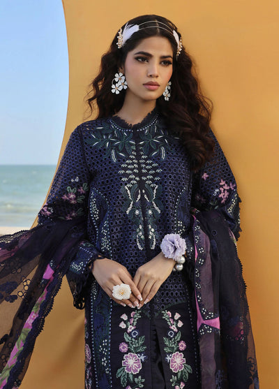 Maryam Hussain Unstitched Luxury Lawn Collection 2024 D-08 Zoya