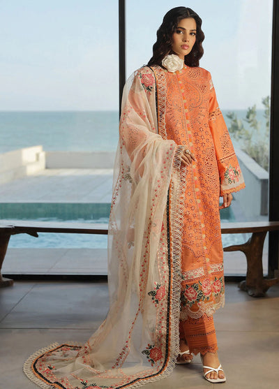 Maryam Hussain Unstitched Luxury Lawn Collection 2024 D-09 Xuri