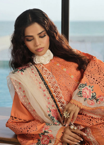 Maryam Hussain Unstitched Luxury Lawn Collection 2024 D-09 Xuri