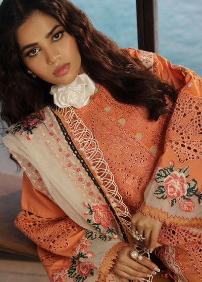 Maryam Hussain Unstitched Luxury Lawn Collection 2024 D-09 Xuri