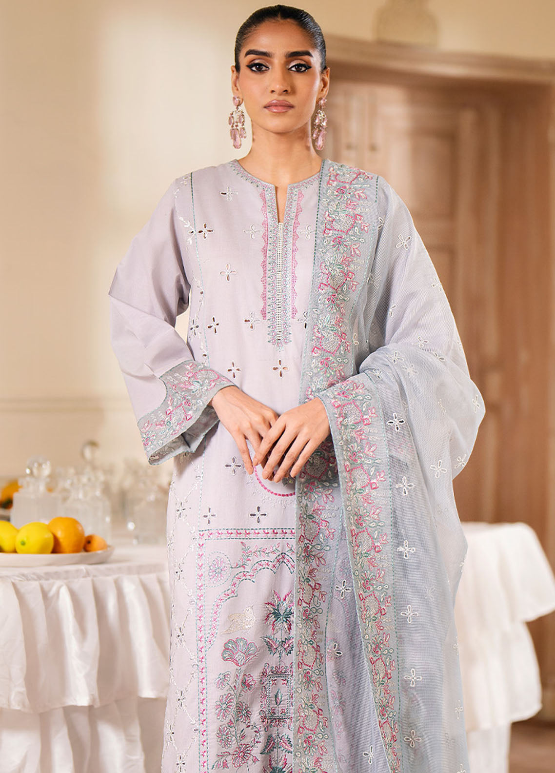 Maryum N Maria Eid Ul Azha Luxury Lawn Collection 2024 Chapter-2 MS24618 Sekhmet