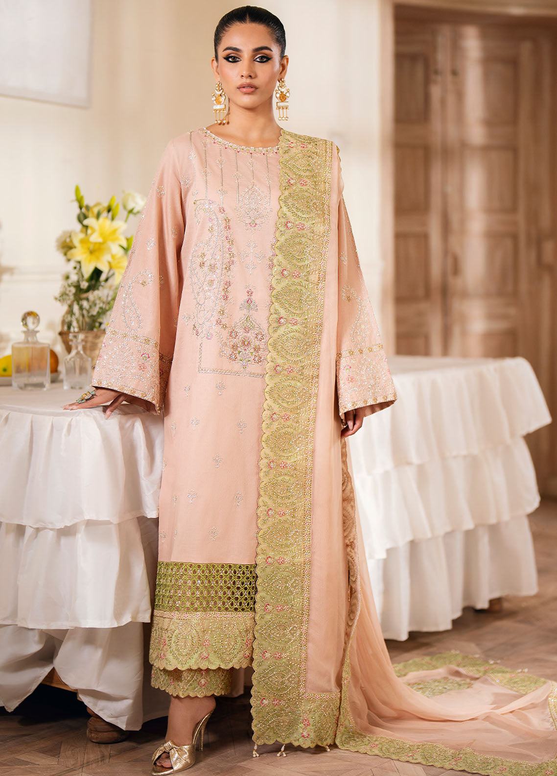 Maryum N Maria Eid Ul Azha Luxury Lawn Collection 2024 Chapter-2 MS24621 Farida