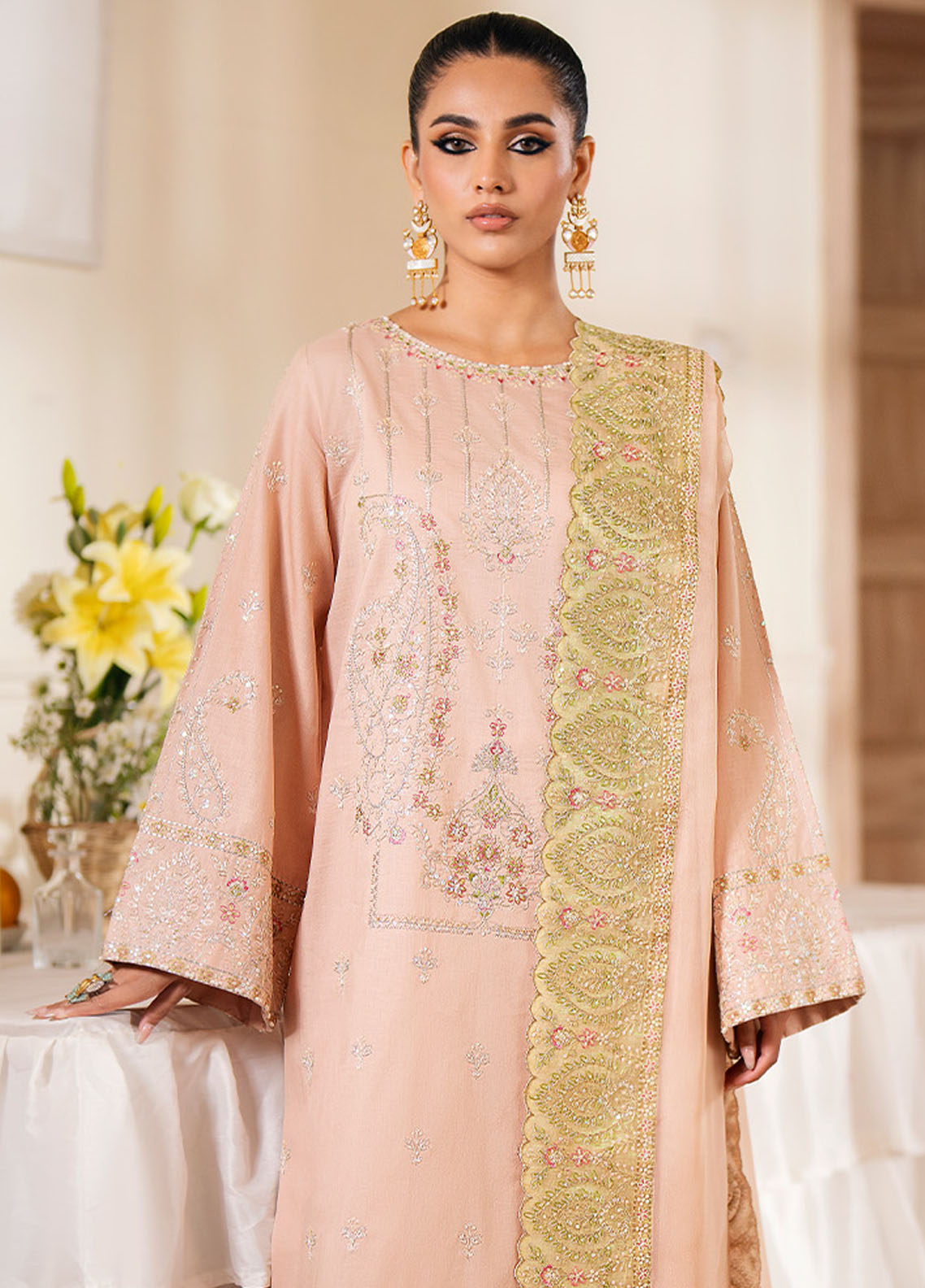 Maryum N Maria Eid Ul Azha Luxury Lawn Collection 2024 Chapter-2 MS24621 Farida