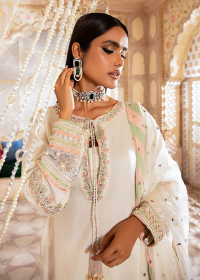 AJR Couture - Abbas Jamil Rajpoot Pret Embroidered Raw silk 3 Piece Suit Shahbano