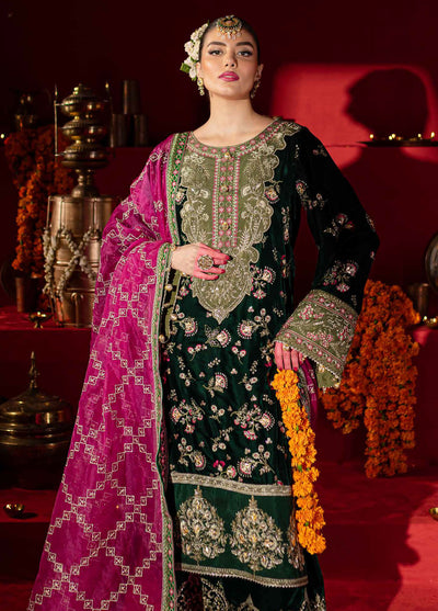 Maya By Nureh Unstitched Luxury Velvet Collection 2024 NW-88