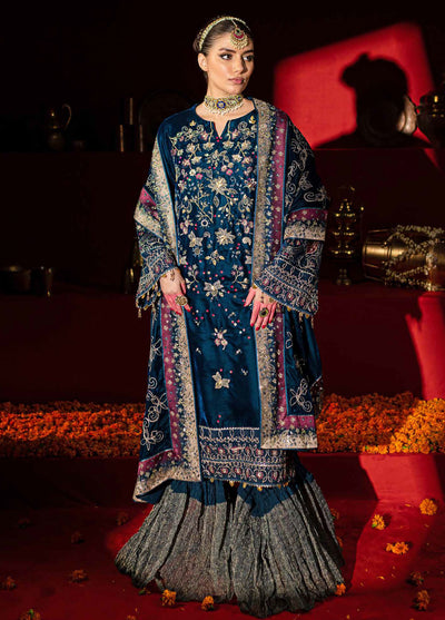 Maya By Nureh Unstitched Luxury Velvet Collection 2024 NW-90