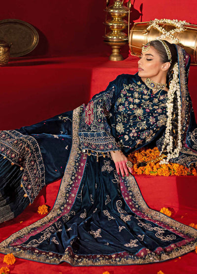 Maya By Nureh Unstitched Luxury Velvet Collection 2024 NW-90