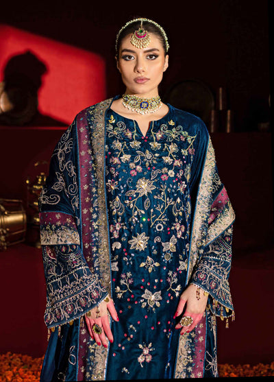 Maya By Nureh Unstitched Luxury Velvet Collection 2024 NW-90