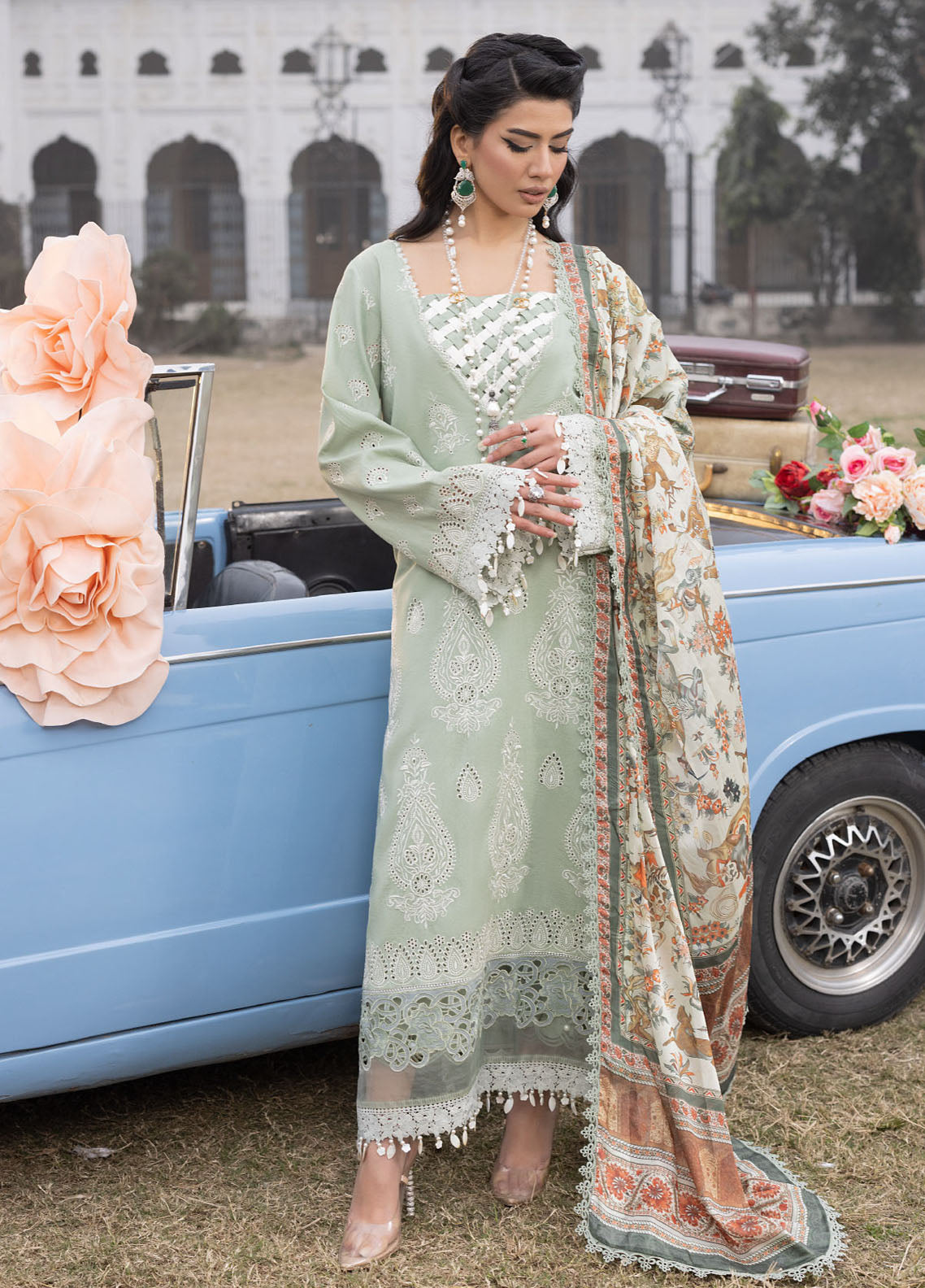 Maya By Faixa Faixal Luxury Lawn Summer Collection 2024 Vol-2 Elena