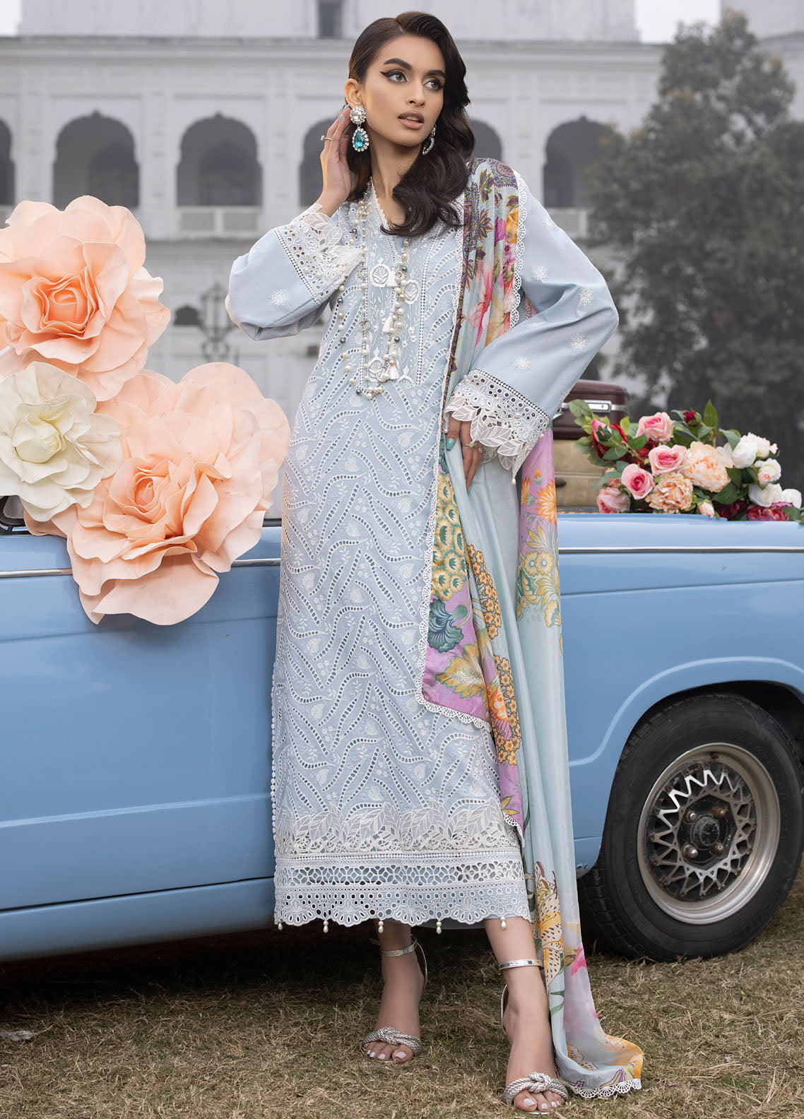 Maya By Faixa Faixal Luxury Lawn Summer Collection 2024 Vol-2 Anja