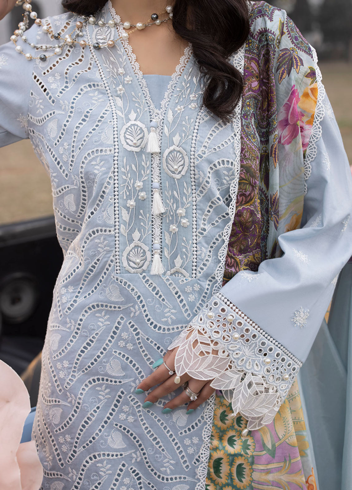 Maya By Faixa Faixal Luxury Lawn Summer Collection 2024 Vol-2 Anja