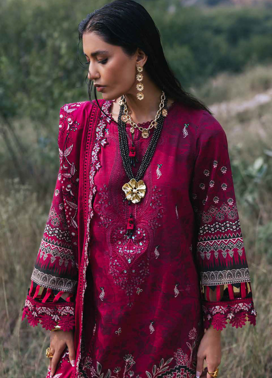 Maya by Nureh Unstitched Khaddar Collection 2024 NW-95