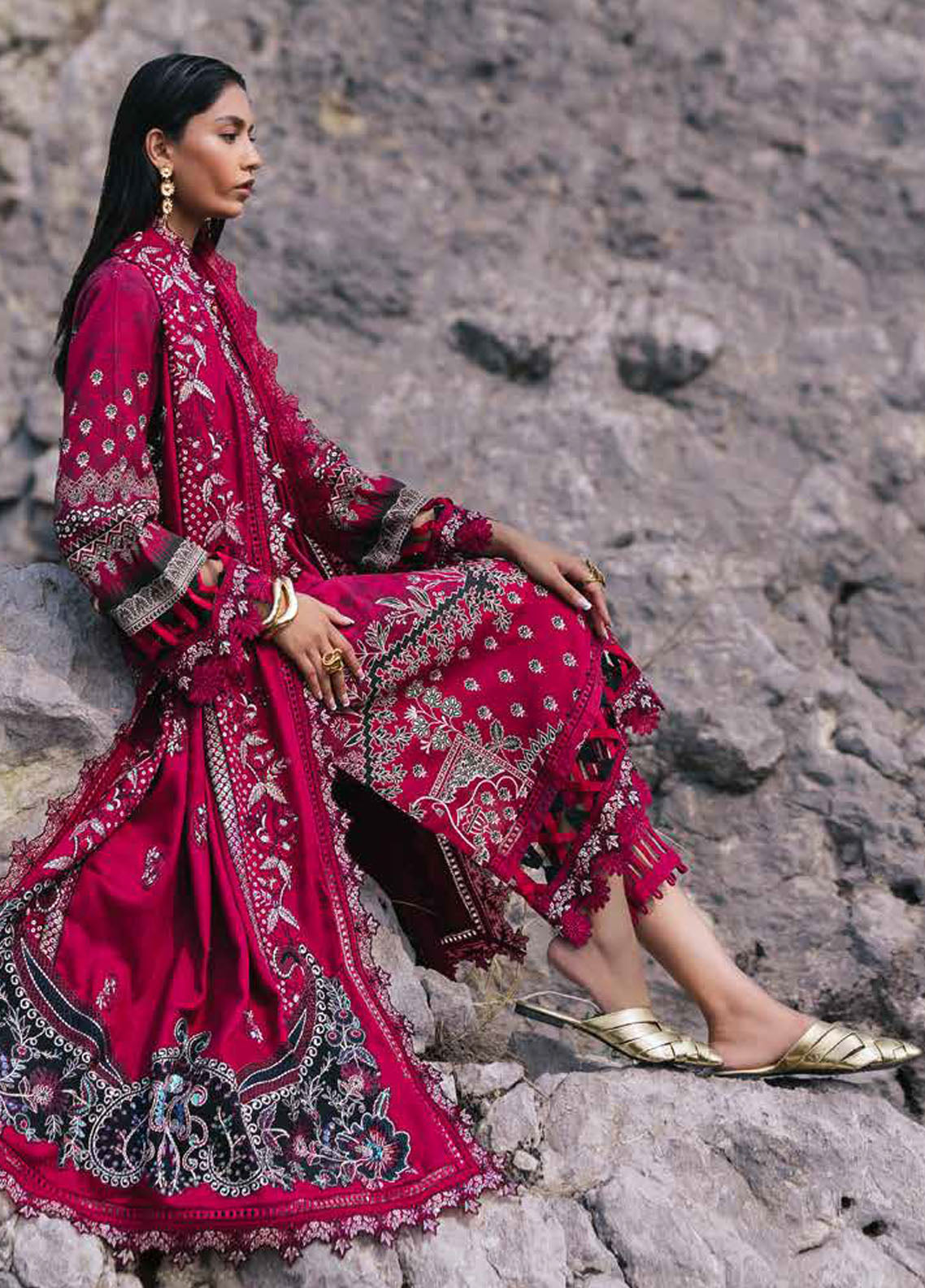 Maya by Nureh Unstitched Khaddar Collection 2024 NW-95