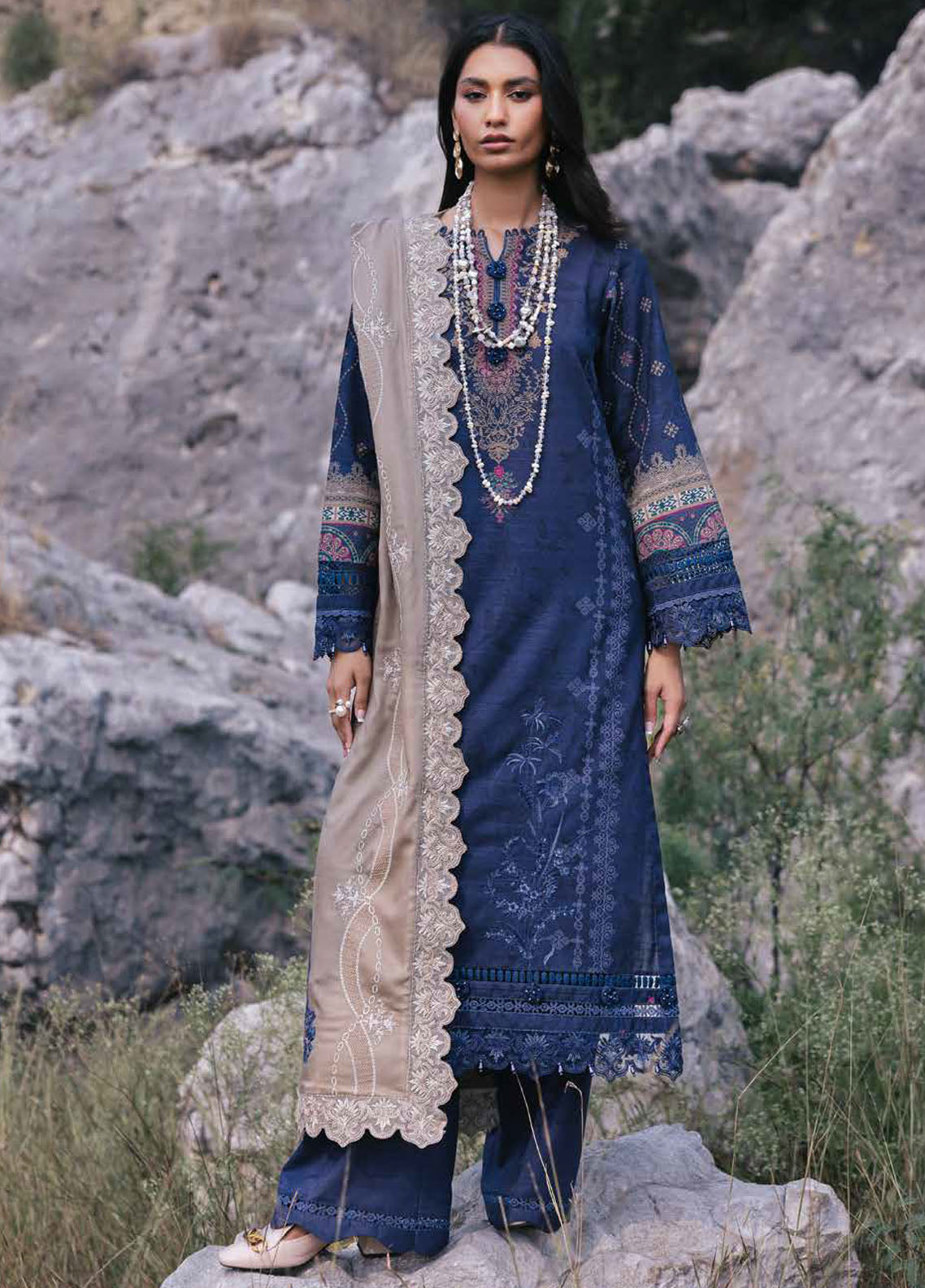 Maya by Nureh Unstitched Khaddar Collection 2024 NW-97