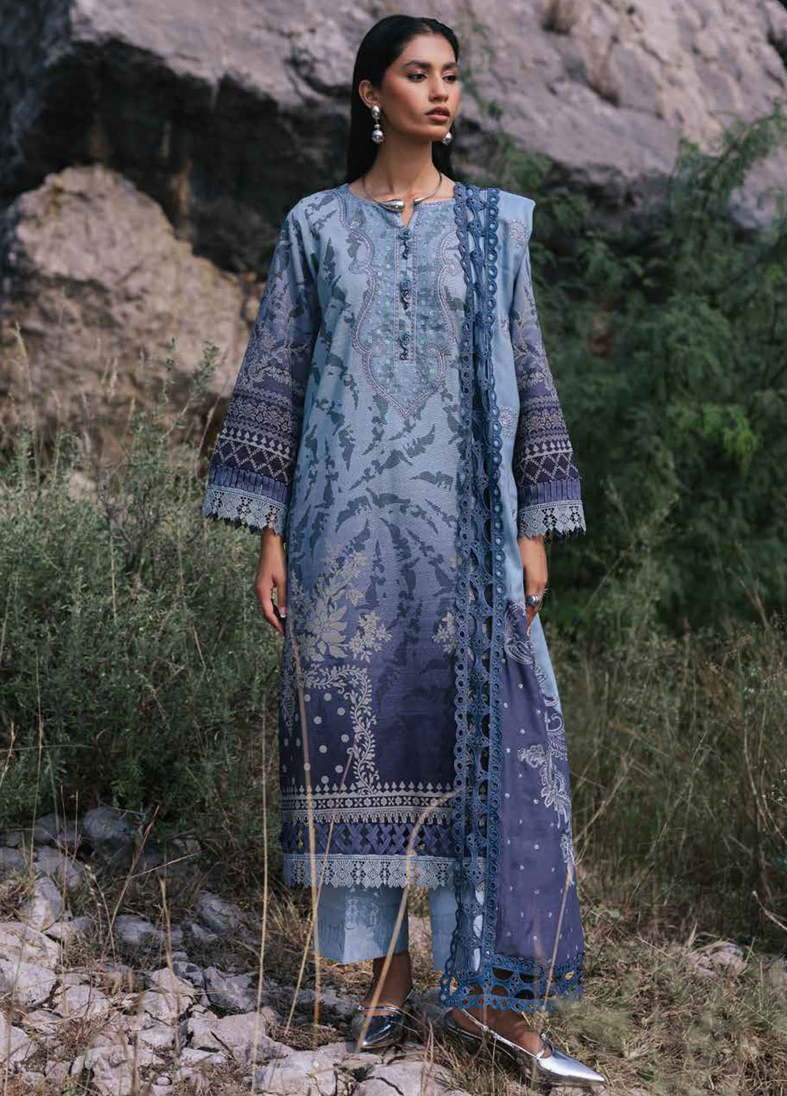 Maya by Nureh Unstitched Khaddar Collection 2024 NW-99