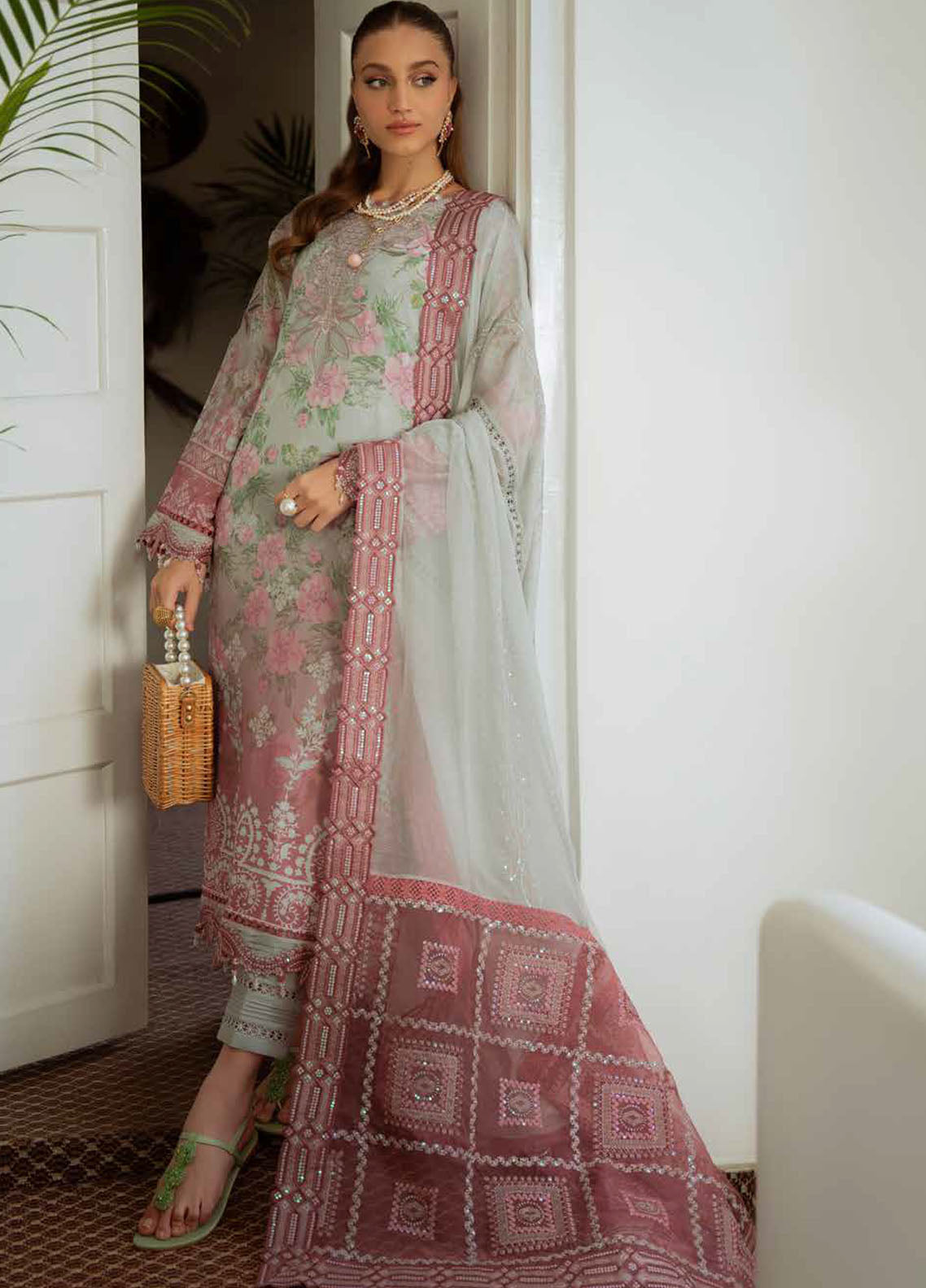 Maya by Nureh Embroidered Lawn Suit Unstitched 3 Piece NS-147