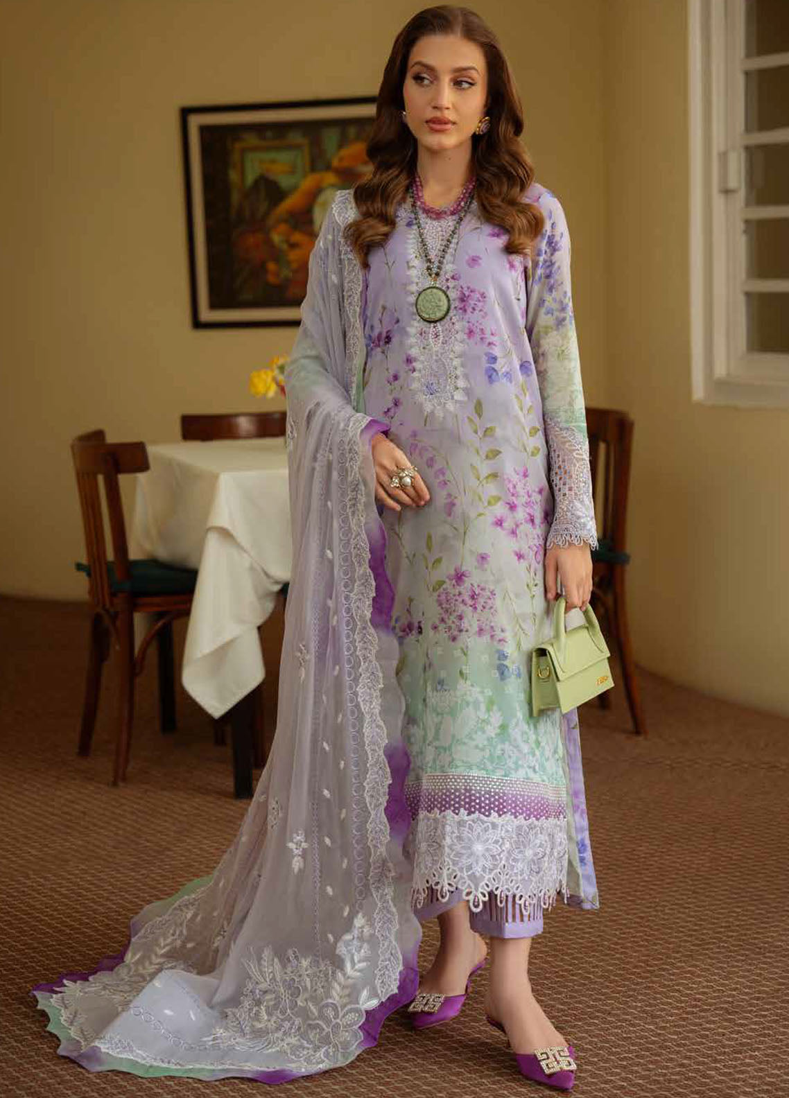 Maya by Nureh Embroidered Lawn Suit Unstitched 3 Piece NS-148