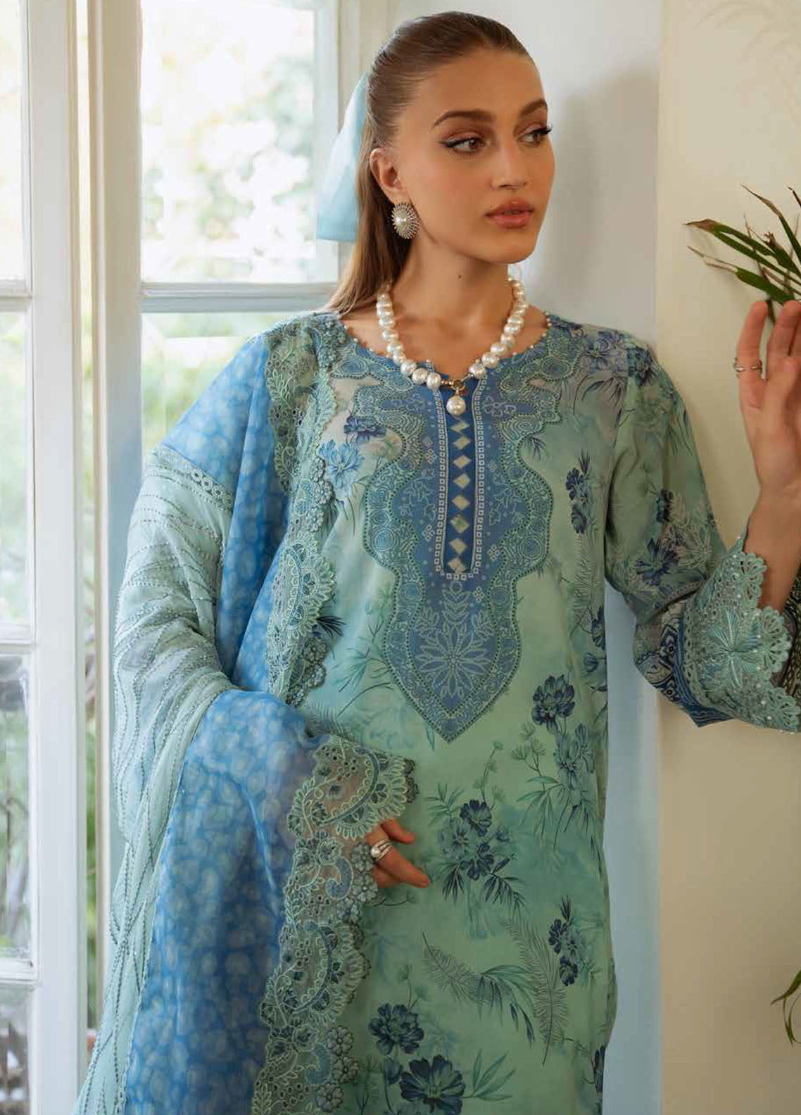 Maya by Nureh Embroidered Lawn Suit Unstitched 3 Piece NS-152