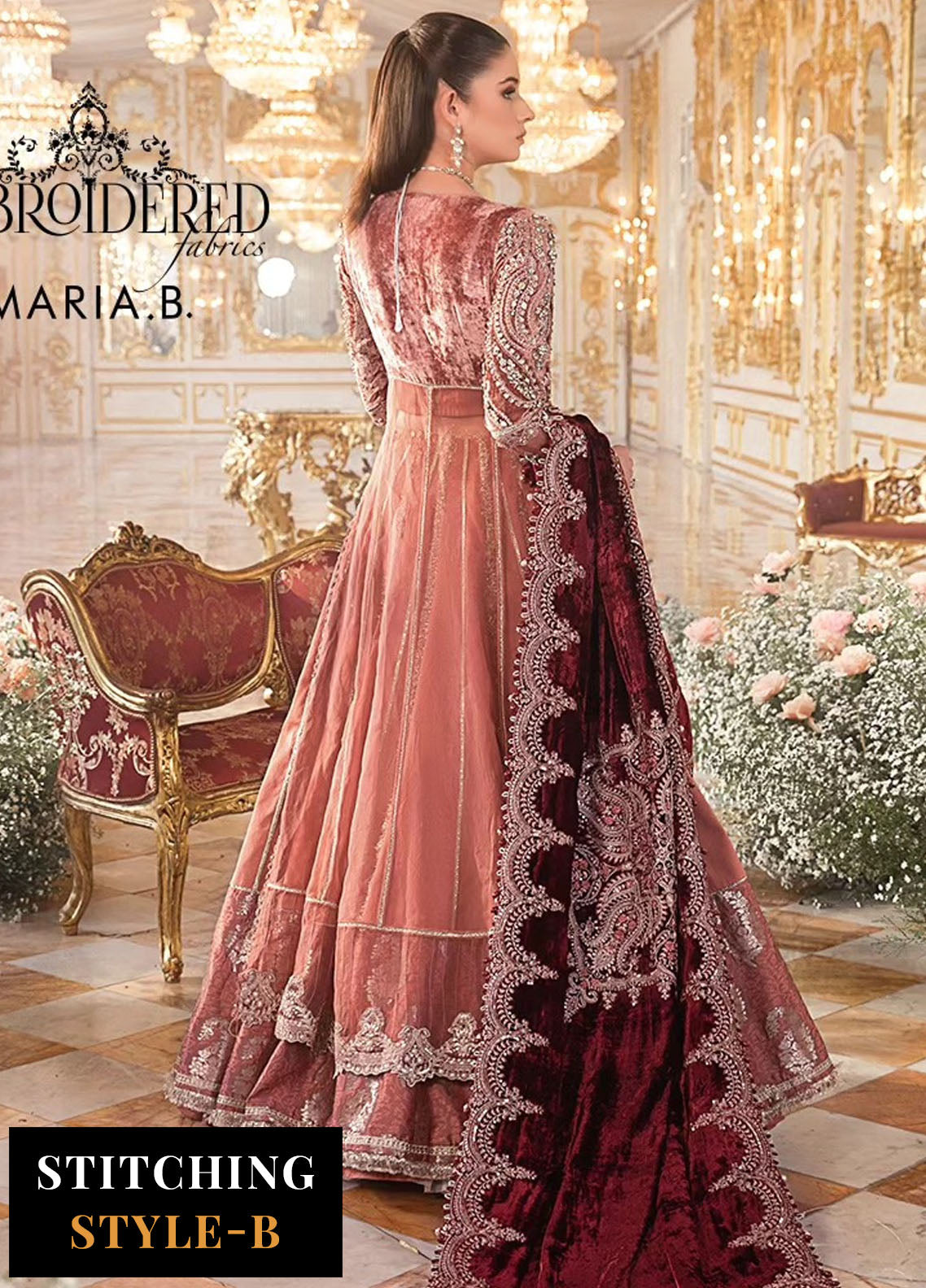 Mbroidered By Maria B Unstitched Wedding Edition 2023 D1